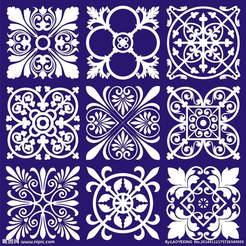 连续图案设计四方连续花图案四方连续花卉图案