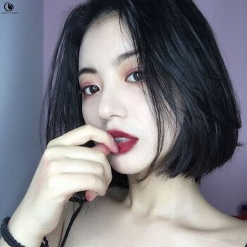 albert withman假发女短发时尚高冷气质自然发套蓬松圆领修脸化纤头套