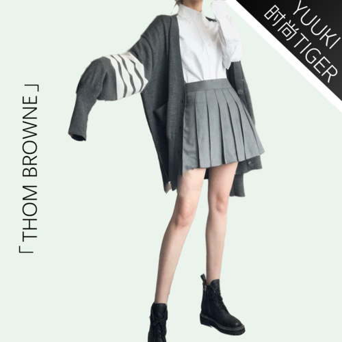 现货thombrownetb经典款百褶裙短裙网红百褶裙半身裙19全新短裙tb