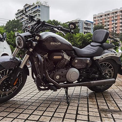 适用于奔达灰石300摩托车改装保险杠前护杠防摔杠后靠背边包配件