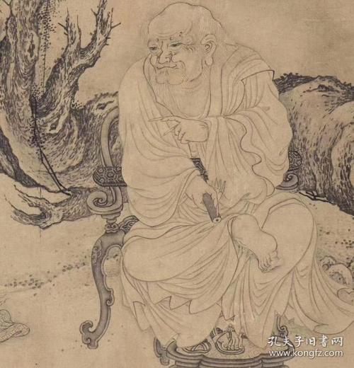 李公麟 十六应真图.纸本大小32.77*1050厘米.宣纸原色