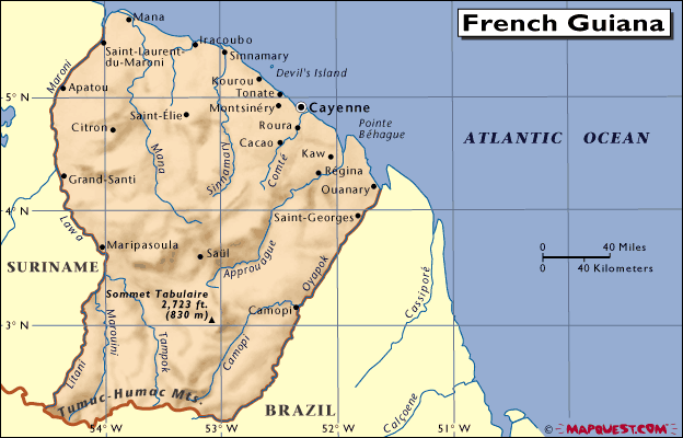 南美洲(south america): 法属圭亚那(french guiana)