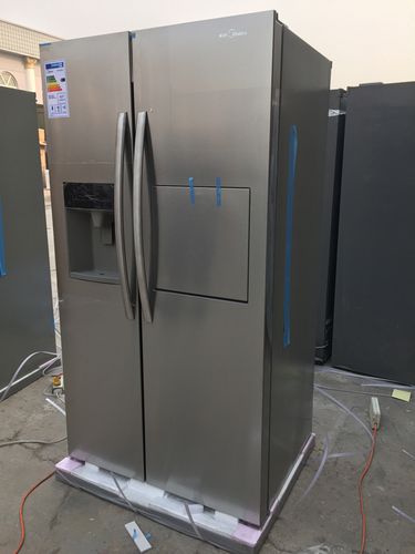 带自动制冰机饮水机带吧台 666wen hc 家用对开门冰箱 出口欧洲