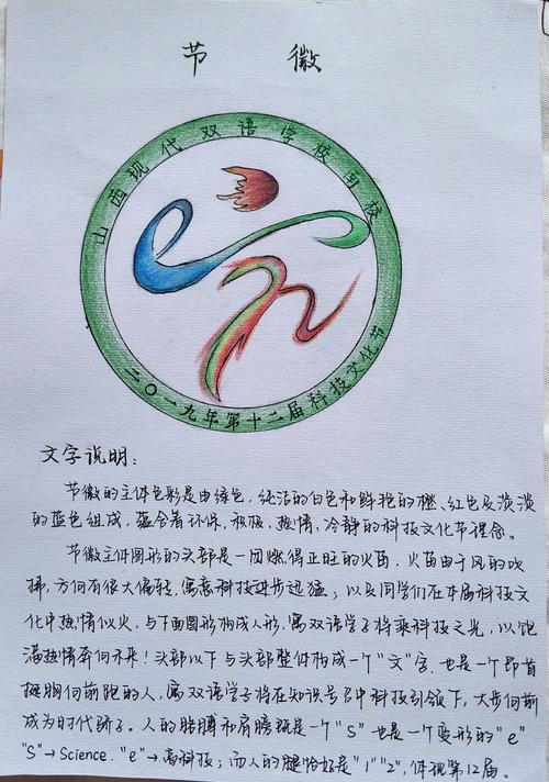 女儿设计的艺术节节徽