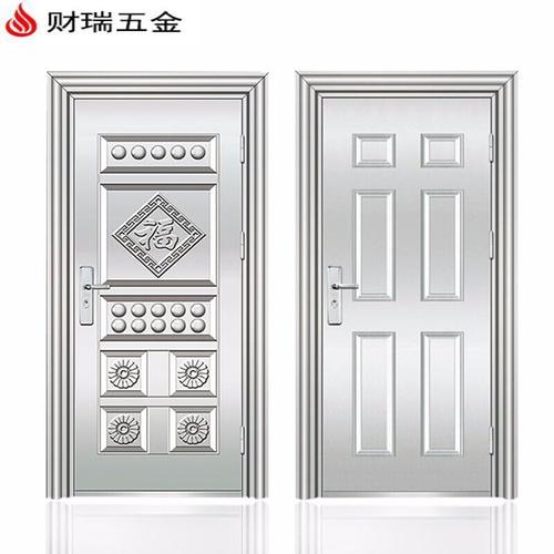 加厚不锈钢防盗门白钢门室外不生绣防锈门车库户外304不锈钢门视频
