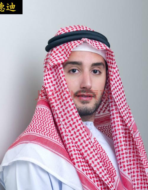 卡德迪阿拉伯头巾 迪拜旅游男头巾沙特阿拉伯包头巾头箍套装中东礼拜
