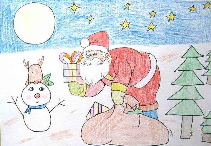 圣诞节图画简单2