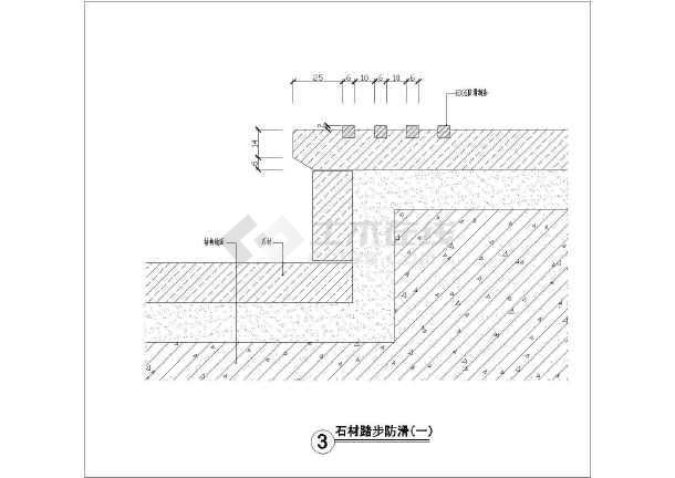 【上海】某酒店楼梯踏步防滑大样图