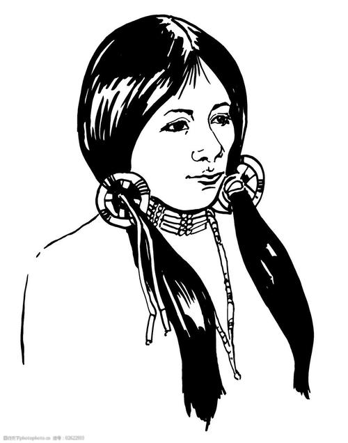 免费下载 女人 人物 色彩 位图 黑白色 面料图库 服装设计 图案花型