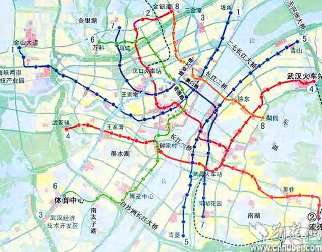 武汉2017年前建成7条轨道线 坐地铁逛遍三镇