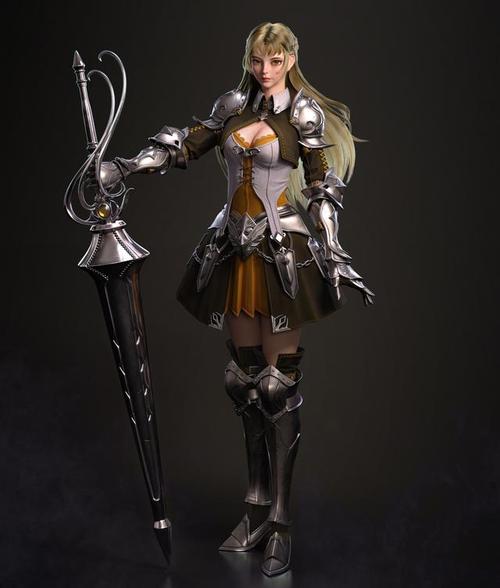 高水平的一组3d动漫人物建模作品!造型功底强悍非常