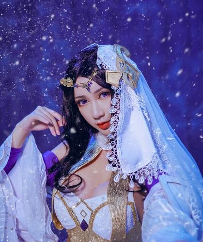 cosplay《王者荣耀》貂蝉,甜美迷人的异域舞娘皮肤