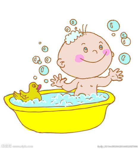 洗澡婴儿图片