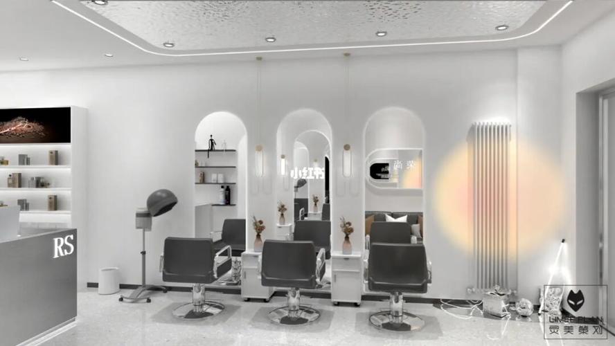 30㎡现代简约风格美发理发店—装修设计_理发店_设计
