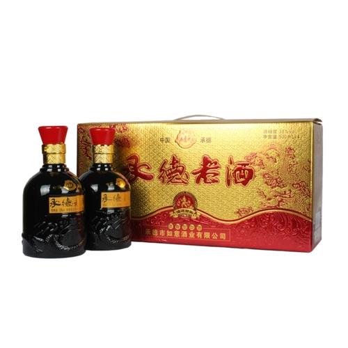 供应承避暑山庄特产承德老酒如意洲鸿运当头38度x4瓶装