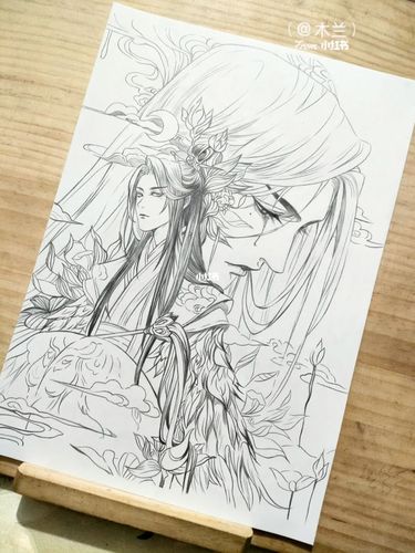 古风铅笔画_古风_铅笔画_日常生活_临摹_日常生活里的