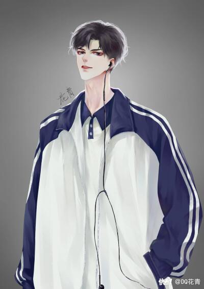 伪装学渣 贺朝 谢俞 图源快看漫画 作者:dq花青