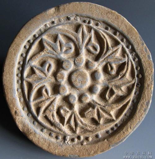 北齐花卉纹瓦当 - 中华古玩网 - 古董收藏,古玩收藏
