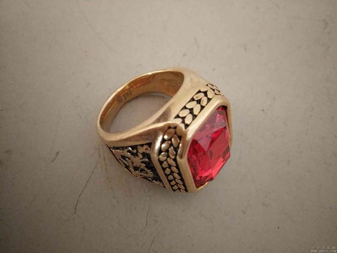 清代天然老凤祥18k红宝石戒指 - 中华古玩网 - 古董收藏,古玩收藏