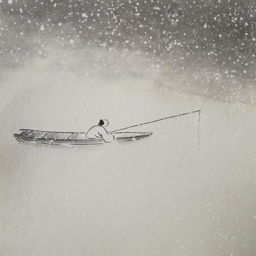                      独钓寒江雪