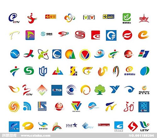 电视台台标[ai,矢量图]