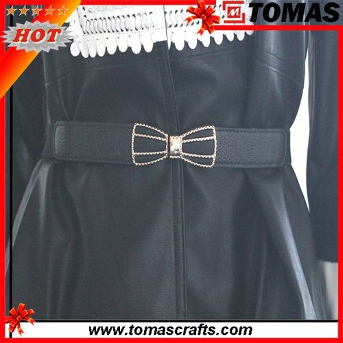 pu leather butterfly buckle ladies dress waist belt brand tomas