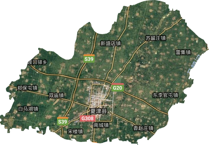 夏津县高清地形地图,夏津县高清谷歌地形地图