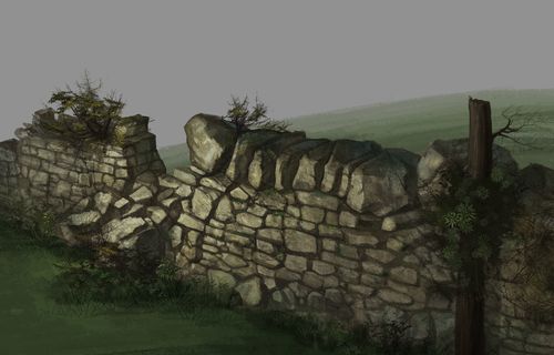 石墙|插画|游戏原画|四夕_art - 原创作品 - 站酷