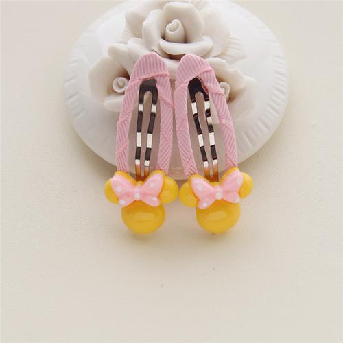 一对价儿童发头饰品配件卡通彩绘树脂bb发夹女童宝宝小卡子边夹