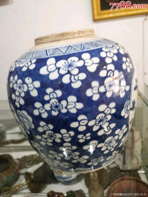 品相一流清代青花冰梅瓶_青花瓷_第4张_7788纸艺