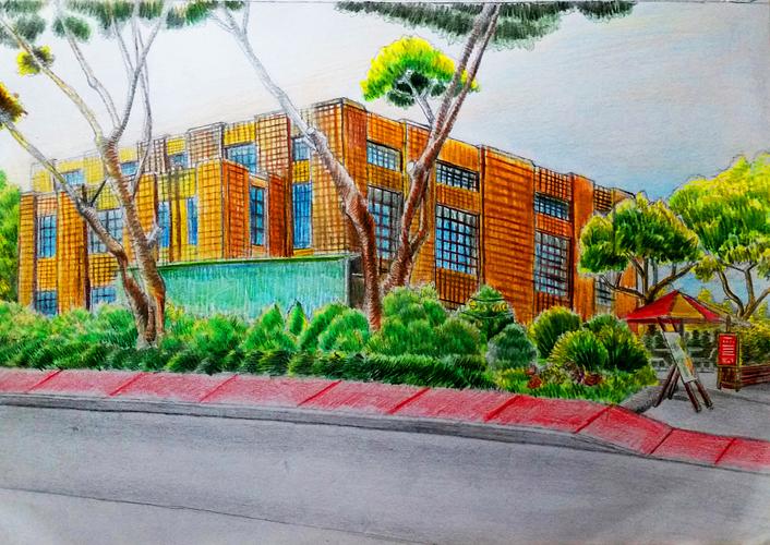 里的校园-华南理工大学(a4彩铅)|纯艺术|绘画|mr汤俊文 - 原创作品