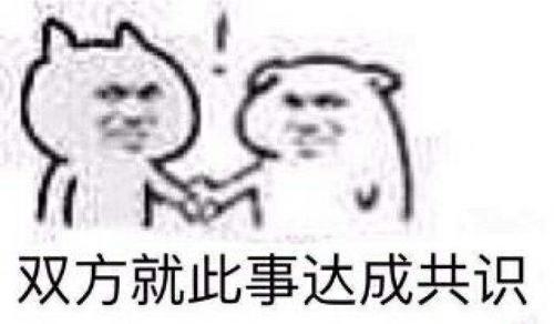 图集第五期:达成共识表情包 两个人达成共识表情包 勉强达成共识表情
