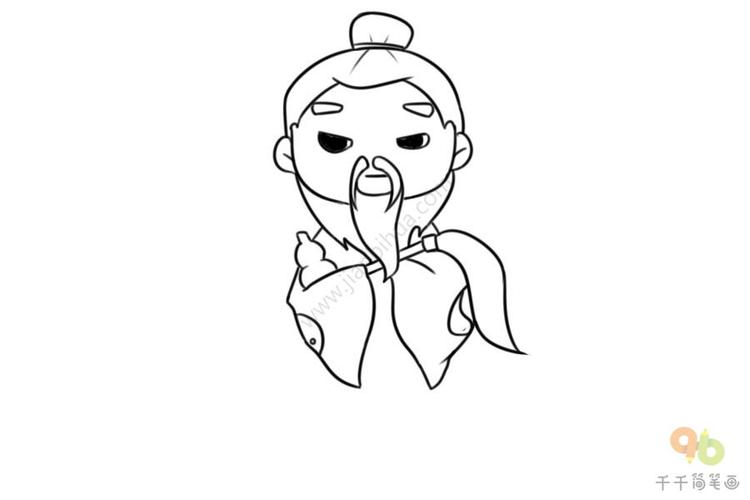 太上老君简笔画步骤图其他人物简笔画