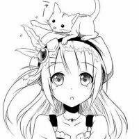 可爱漫画素描简笔画