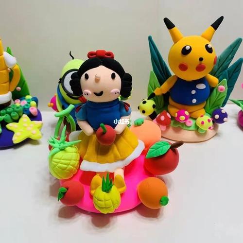 粘土手工卡通人物1|黏土小红帽手办手作diy_粘土_手工