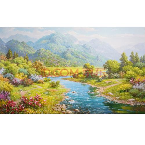 朝鲜功勋画家: 金明禄 《 初晨的太阳》油画作品