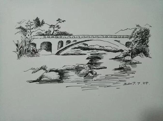 李凯书画工作室阿雷创作-景物速写篇