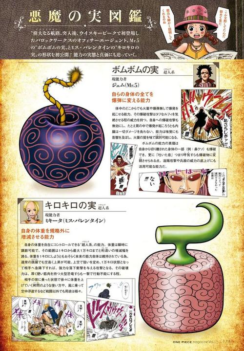 恶魔果实图鉴来袭12颗未露面的恶魔果实形状公布很诡异