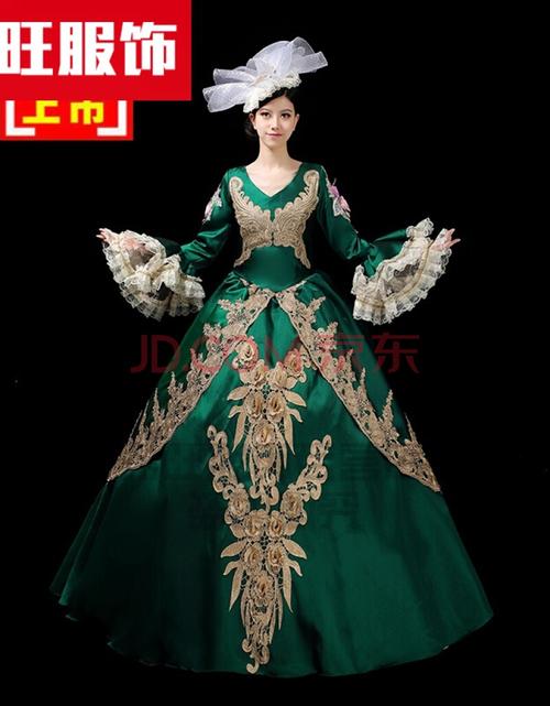 欧式中世纪宫廷礼服复古大合唱团演出服生日派对晚会服装欧洲古装定制
