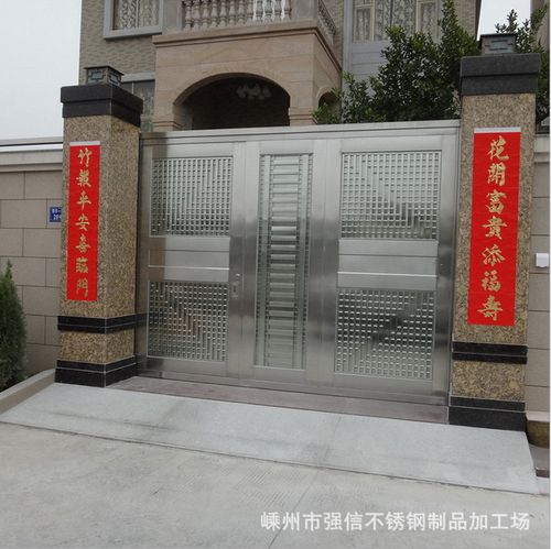 不锈钢门 厂家供应304不锈钢双开单开大门 不锈钢平开