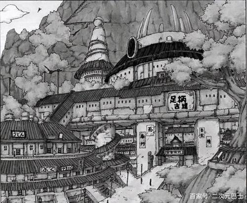 《火影忍者》漫画中的建筑场景