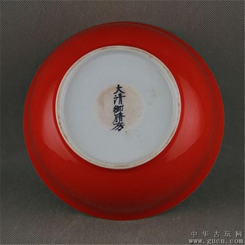 大清御膳房/祭红釉大号碗