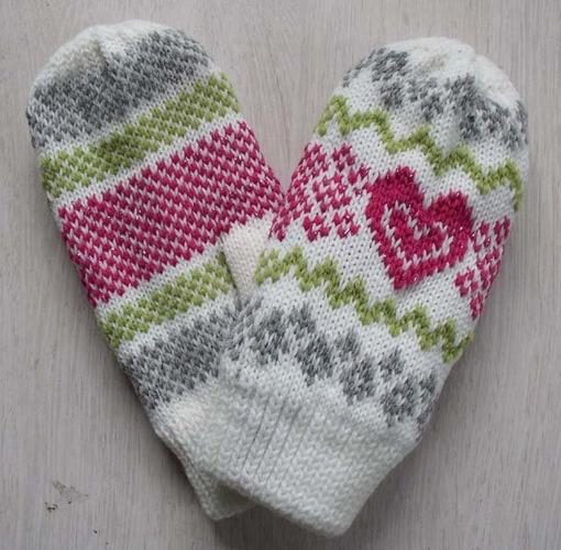 acrylic mittens
