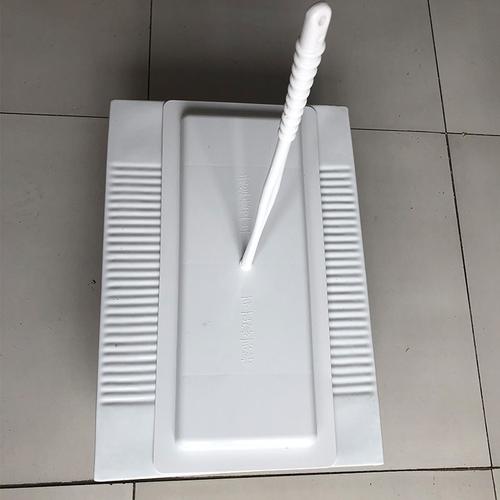 旱厕改造通用蹲便器防臭盖板蹲坑盖子厕所便池封闭盖手拿密封 白色