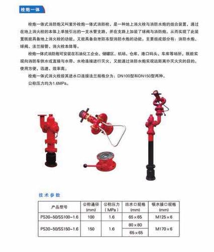 供应栓炮一体式消防炮栓炮一体式消火栓