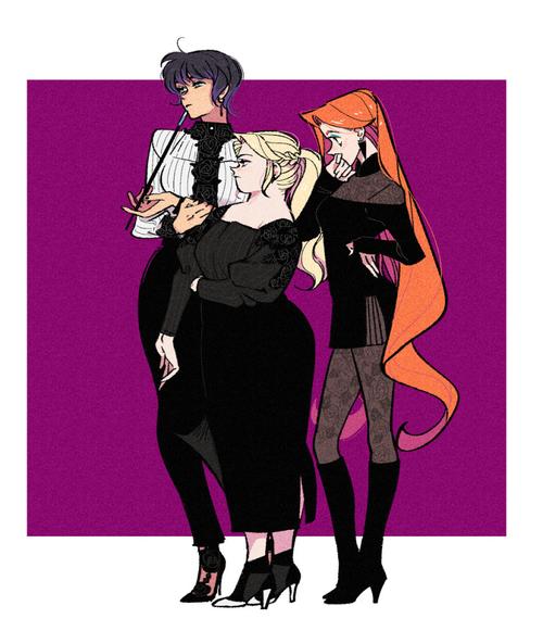 超赞的美漫风格插画,光芒闪动的女巫集会