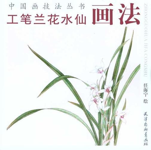 工笔兰花水仙画法 畅销书籍 美术教材 正版