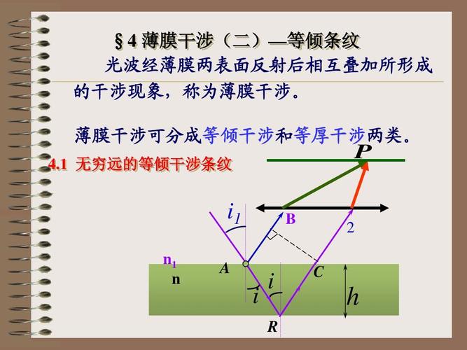光学_04薄膜干涉等倾干涉,迈克耳孙干涉,多光束干涉