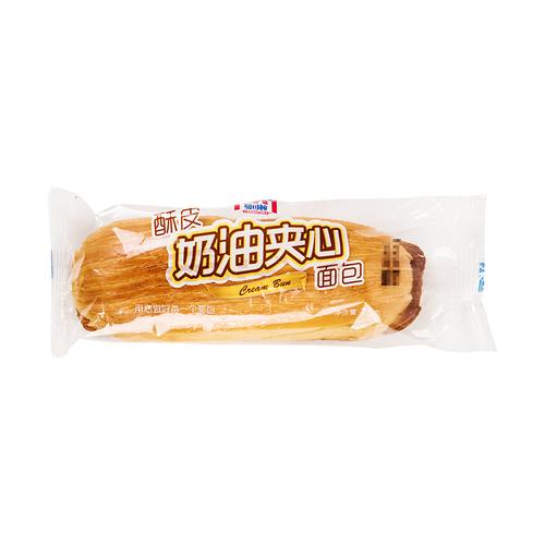 曼可顿酥皮奶油夹心面包75g袋