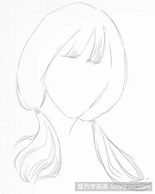 人物素描:教你画双马尾小姐姐
